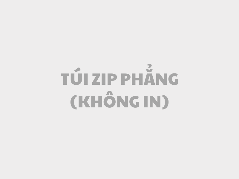 Túi zipper phẳng (Không in)